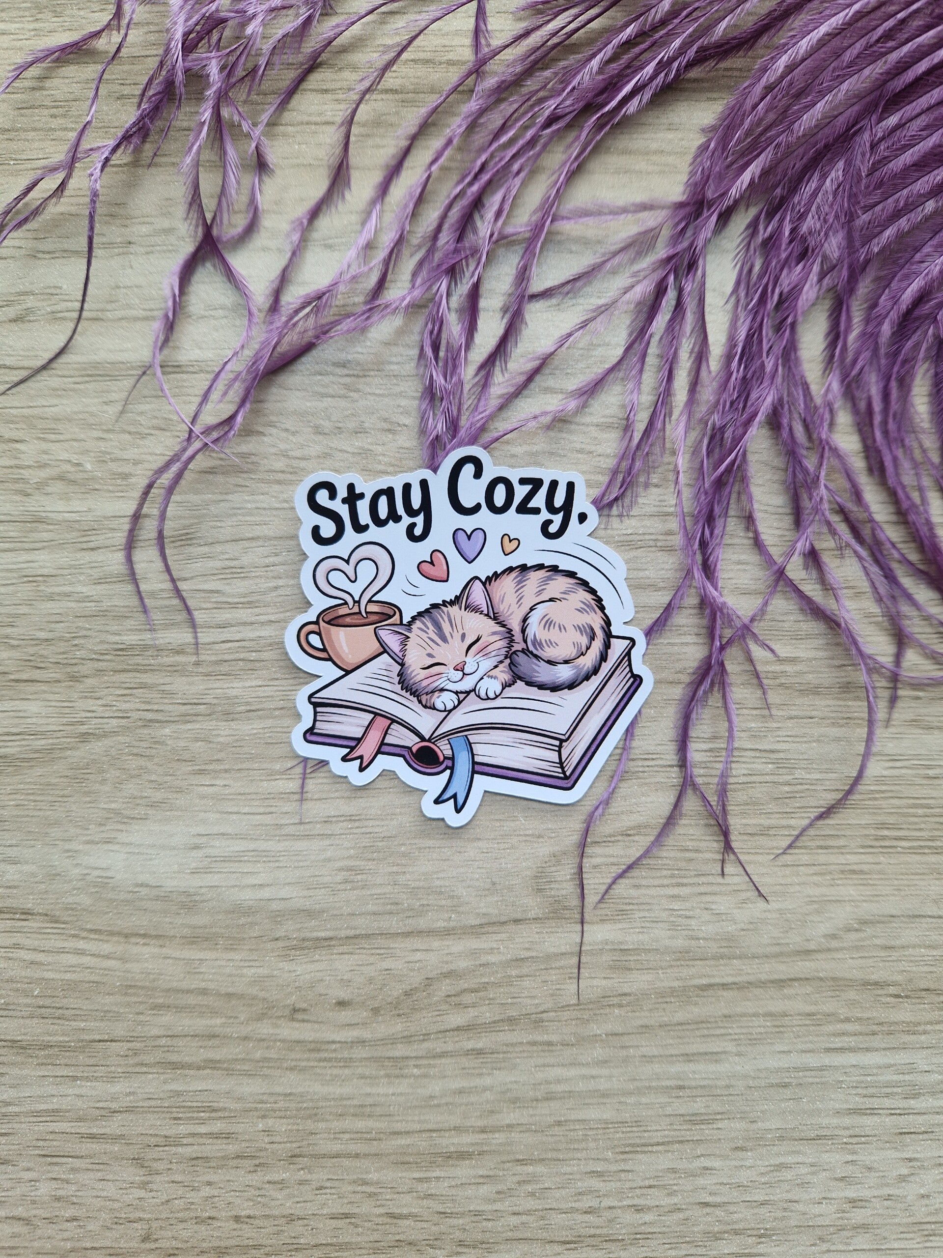 Sticker stay cozy,