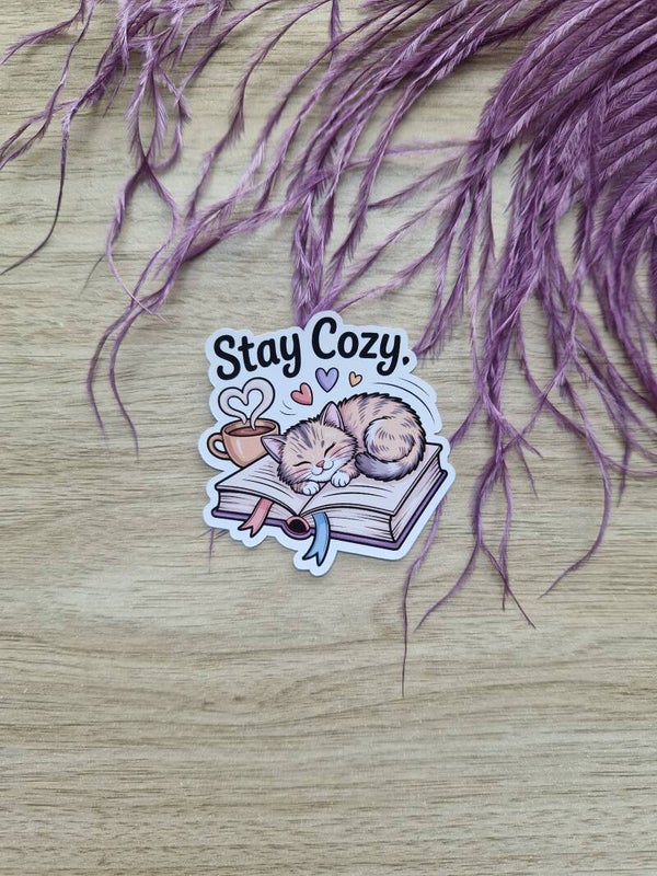 Sticker stay cozy,