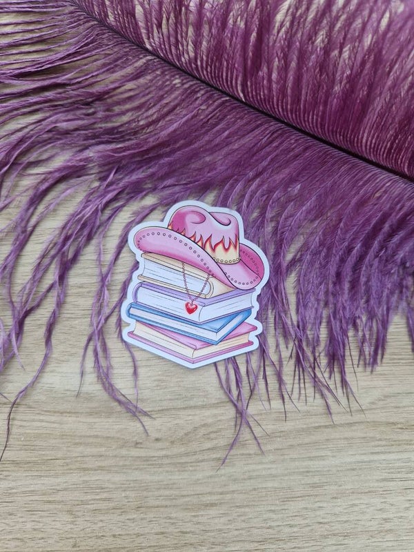 Sticker cowboy book,