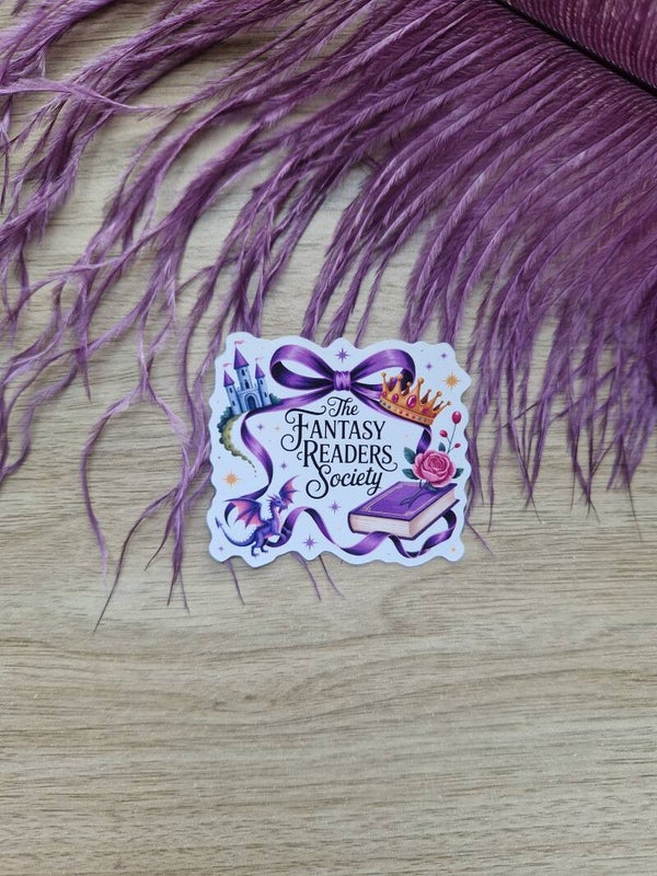 Sticker fantasy reader society,