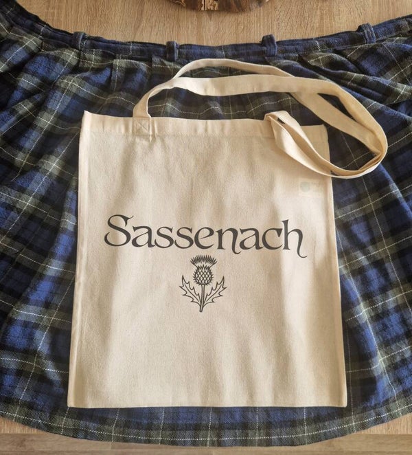 Tote bag Sassenach chardon,