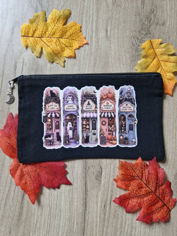 Pochette noir thème automne,