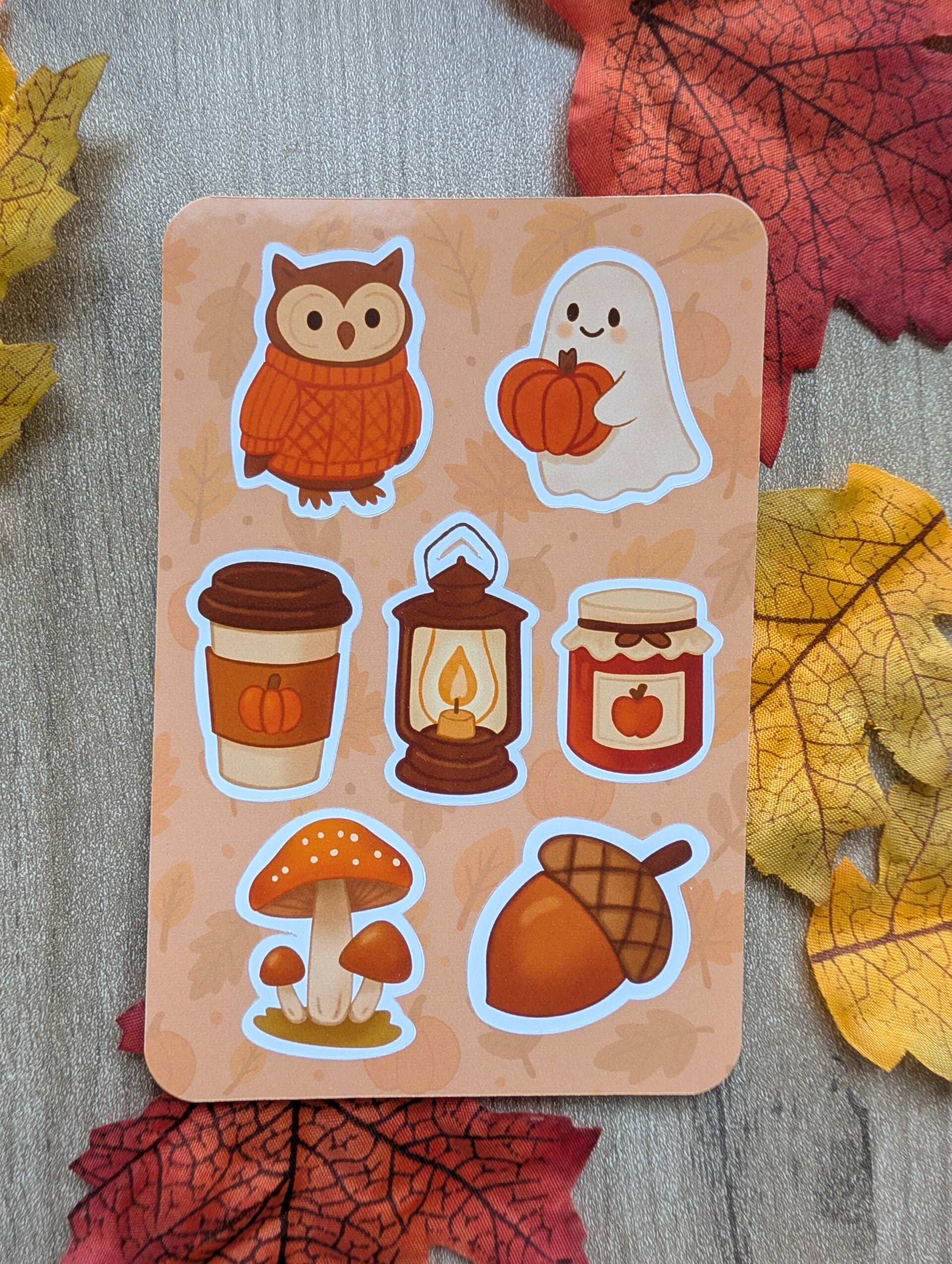 Planche de stickers "Cute Fall"