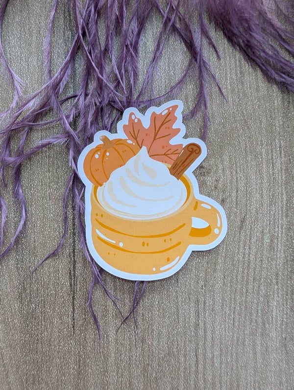 Sticker tasse citrouille,