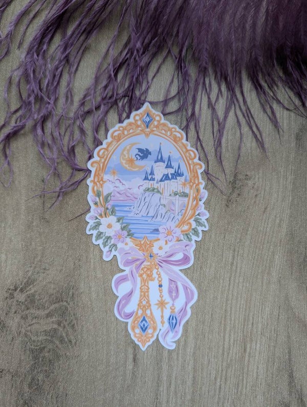 Marque-page plastifié miroir enchanté,