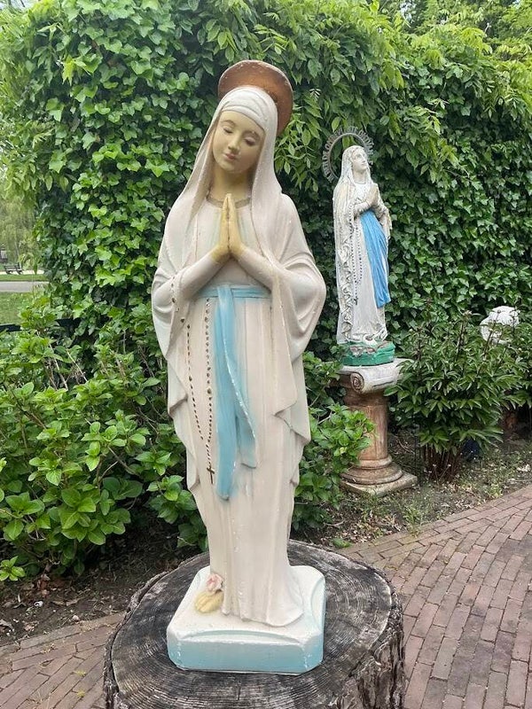 Brocante Maria Beeld – Onze-Lieve-Vrouw van Lourdes uit de Jaren '20-'30