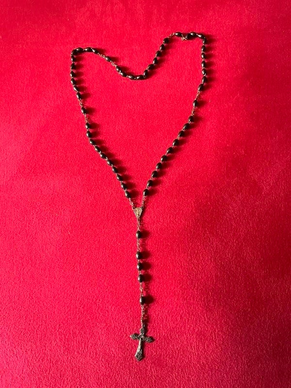 Oude Italiaanse Rozenkrans medaille maagd Maria