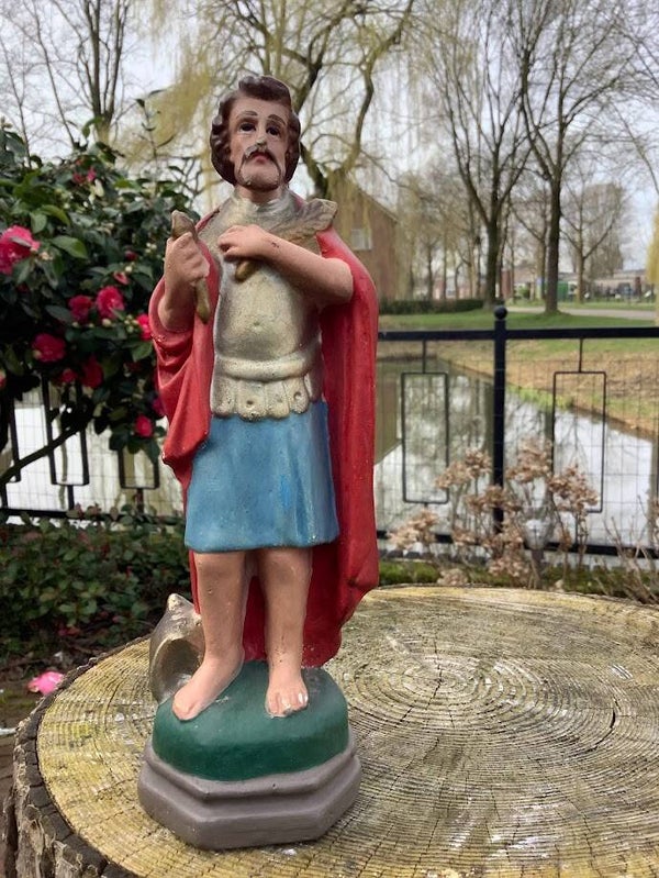Mooi heiligenbeeld H. Donatus beschermheilige onweer