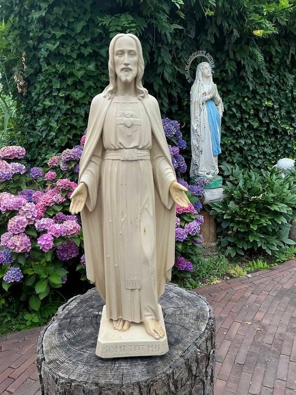 Antiek Heilige beeld Jezus heilig hart Gebr. Paridon
