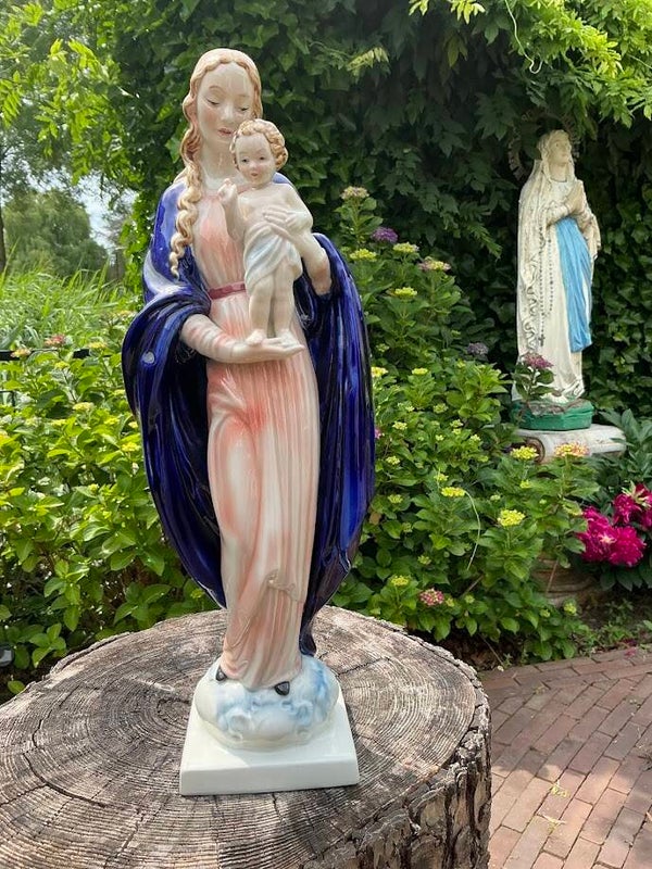 Zeldzaam groot Mariabeeld – Goebel Hummel (Germany, Unger, H.M 80)