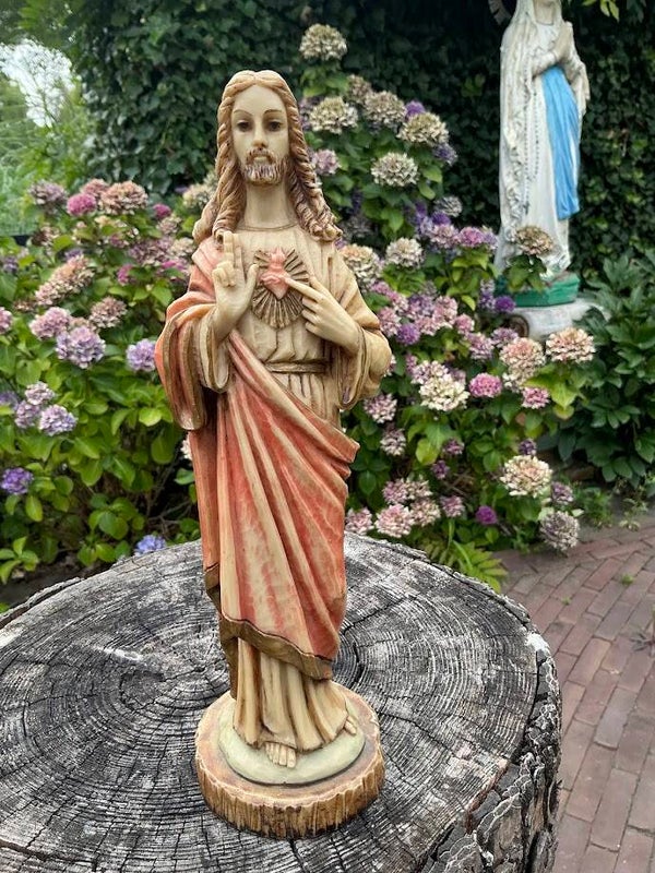 Heiligenbeeld Jezus Heilig Hart – jaren ’70