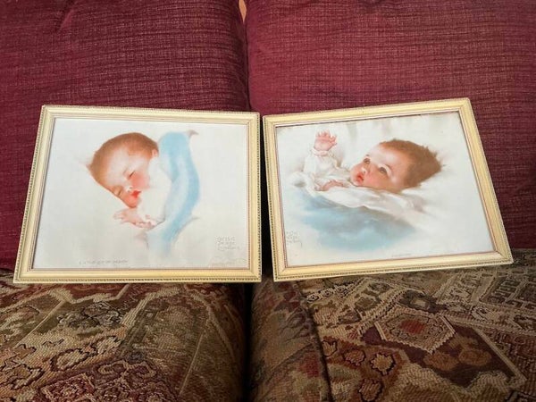 Ingelijste baby printen Bessie Pease Gutmann
