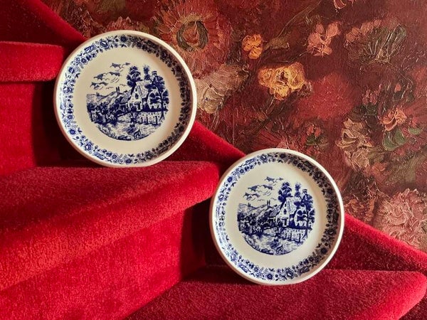 Set van twee platte borden – Boch, Royale La Louvière (België)