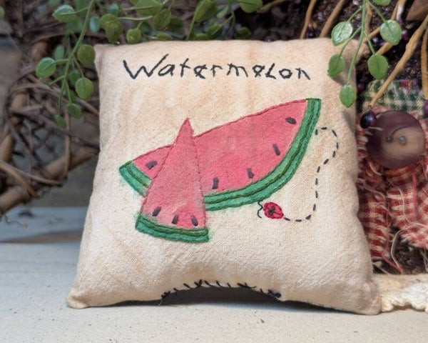 Watermelon Tea-Dyed 4-Inch Home Decor Accent Pillow