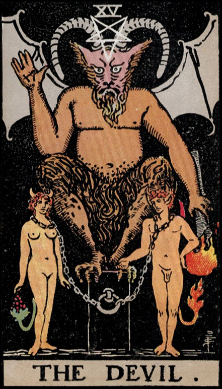 "Der Teufel" aus dem Rider Waite Smith Tarot