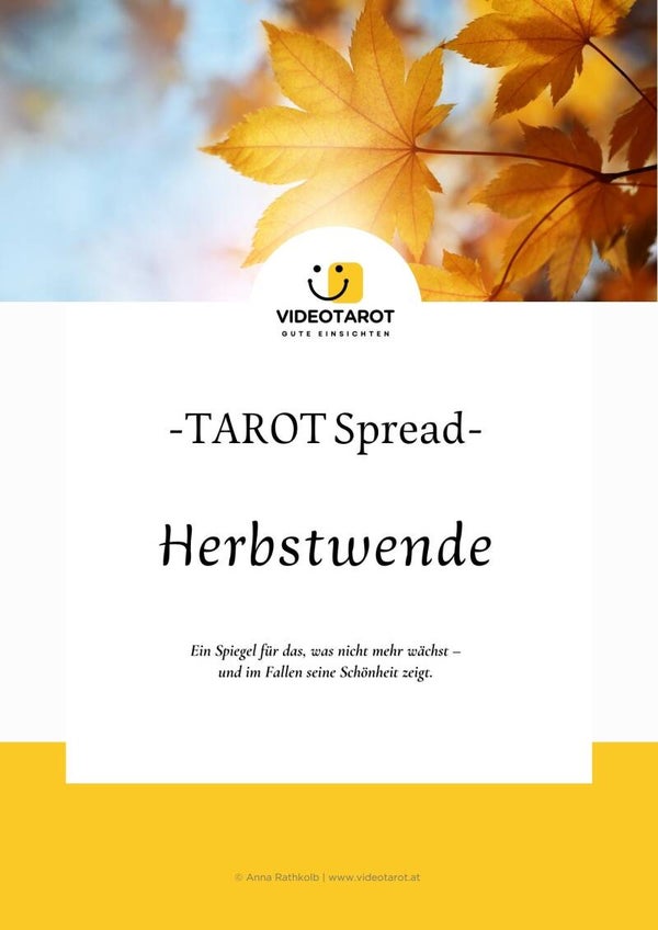 Herbstwende mit Tarot