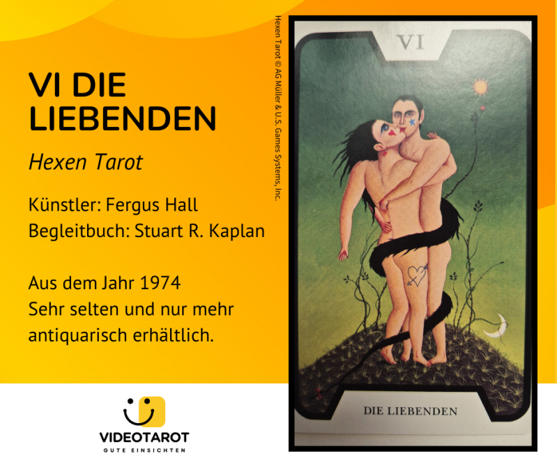 Die Liebenden im Hexen Tarot