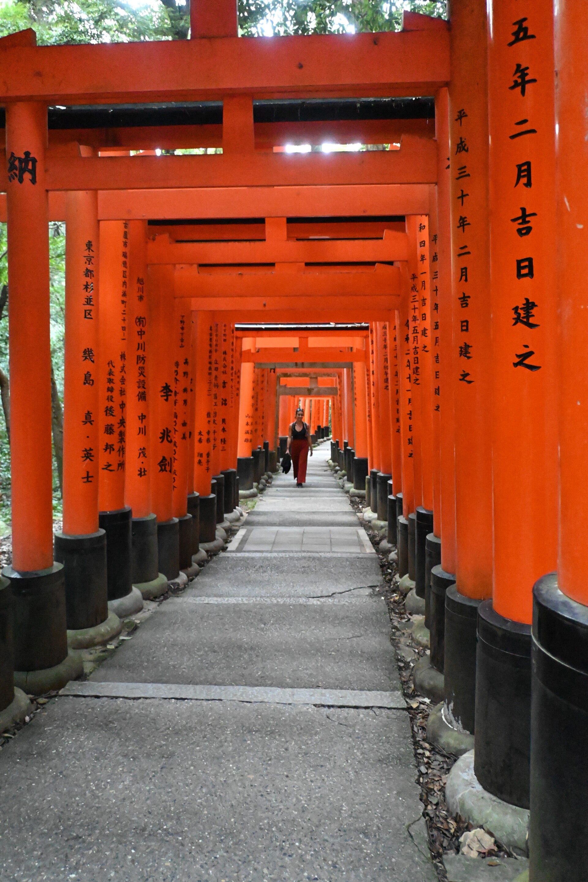 Le sanctuaire des 10 000 torii rouges, Kyoto, Japon