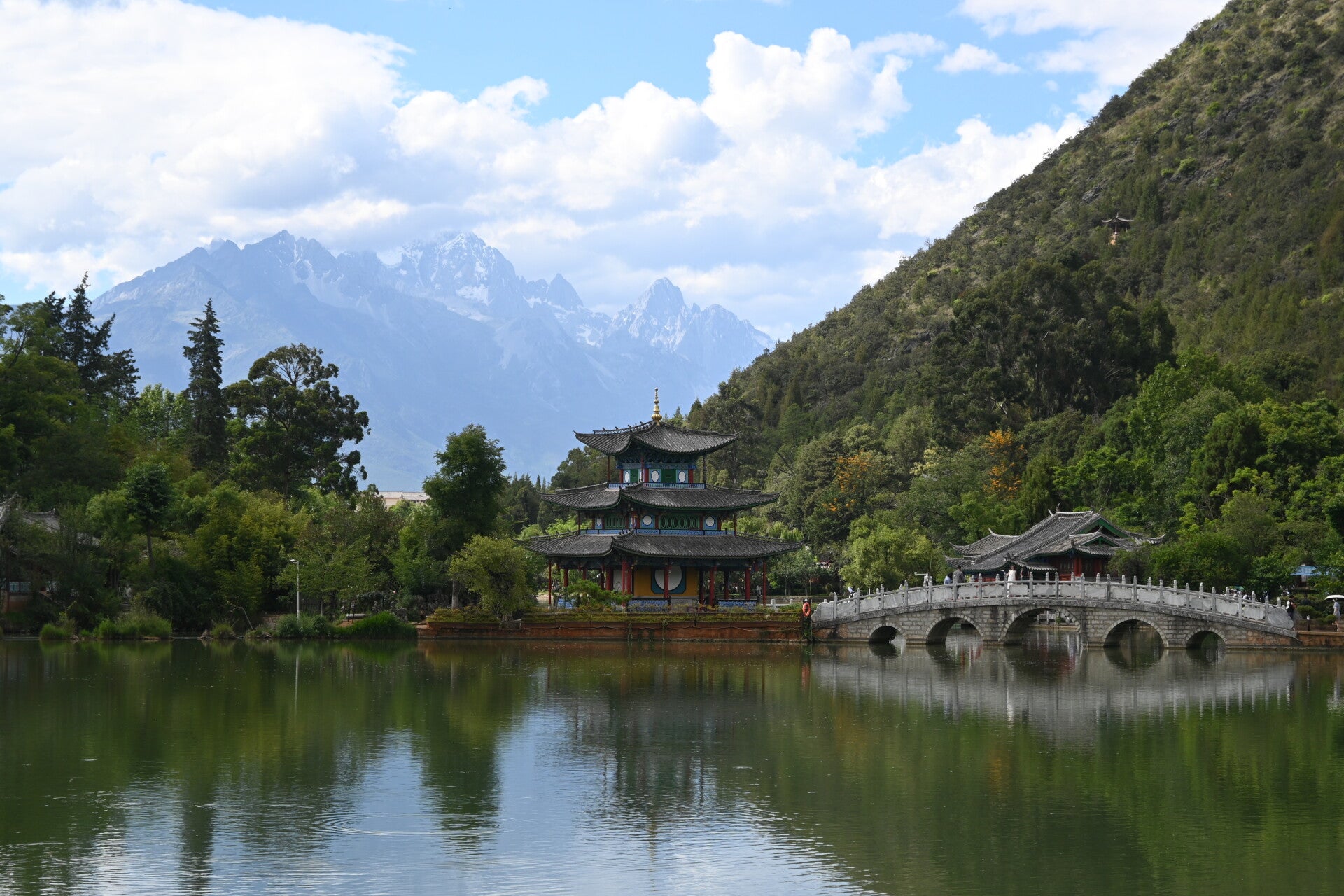 Le parc de l'Etang du Dragon Noir, Lijiang, Yunnan, Chine