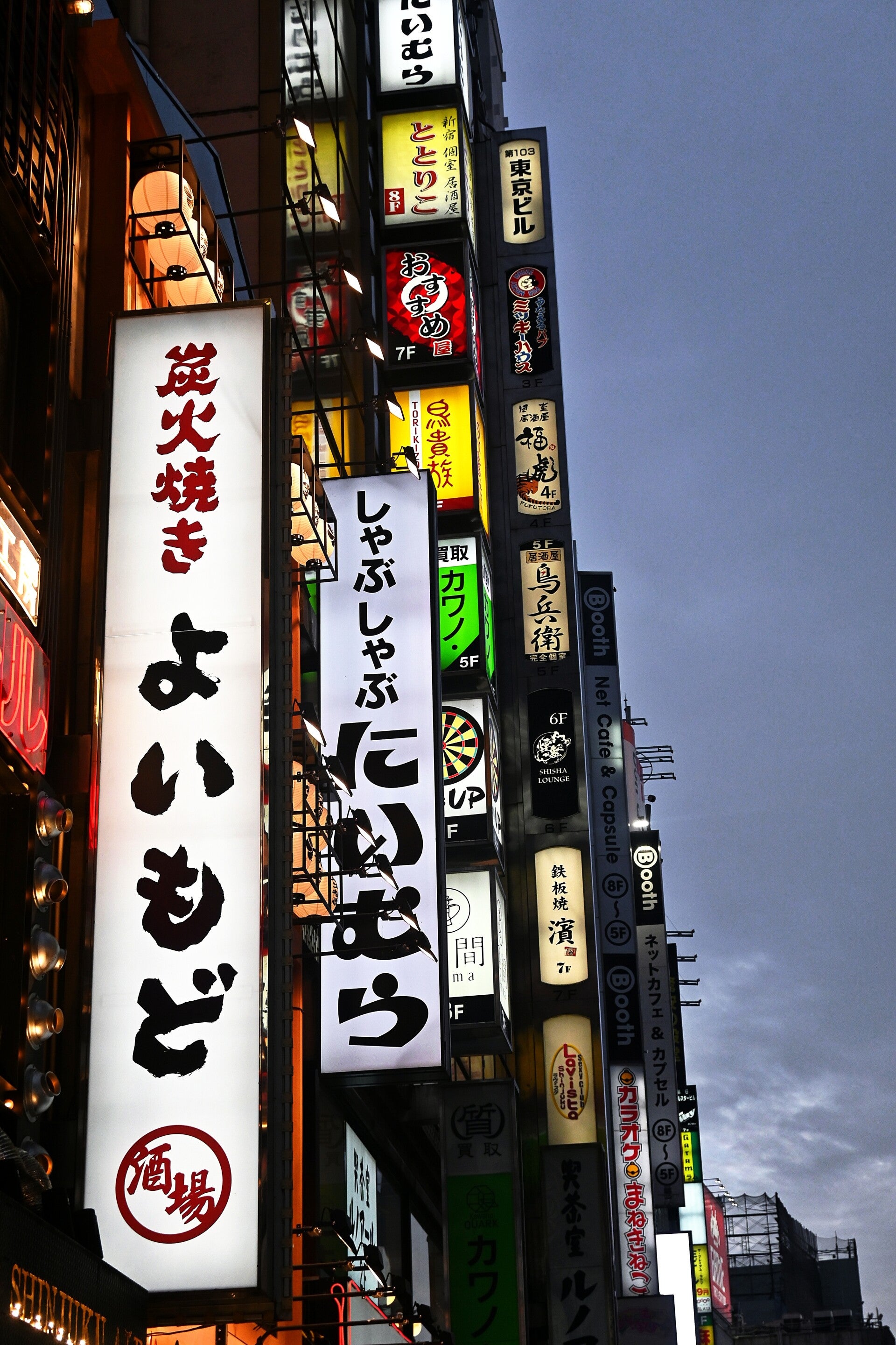 Les néons de Shinjuku tokyo japon