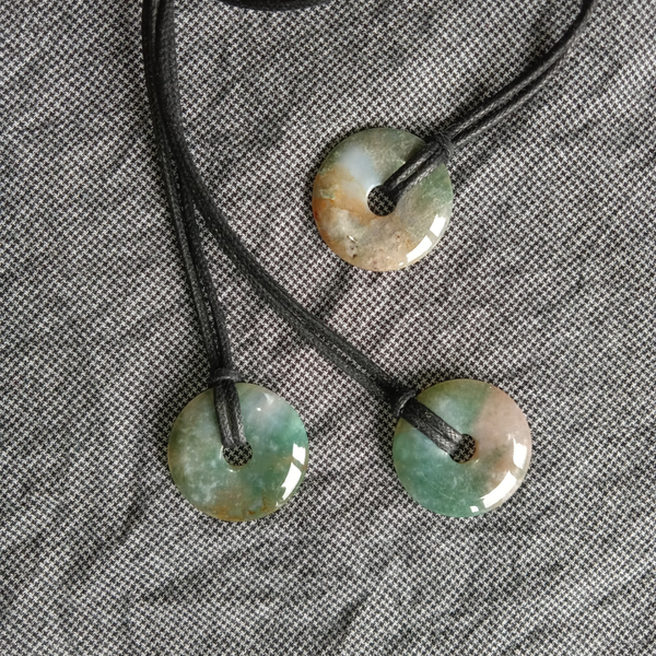 Doonut Agate Mousse 30mm