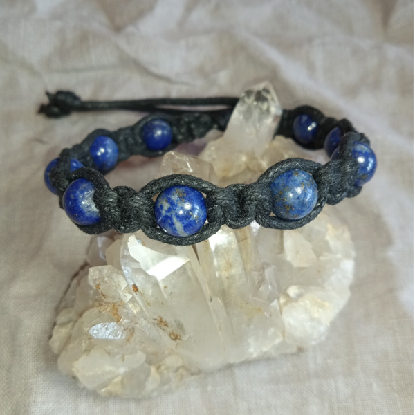 Bracelet Lapis Lazuli ref LPZ-000000-0 perles rondes 8 mm