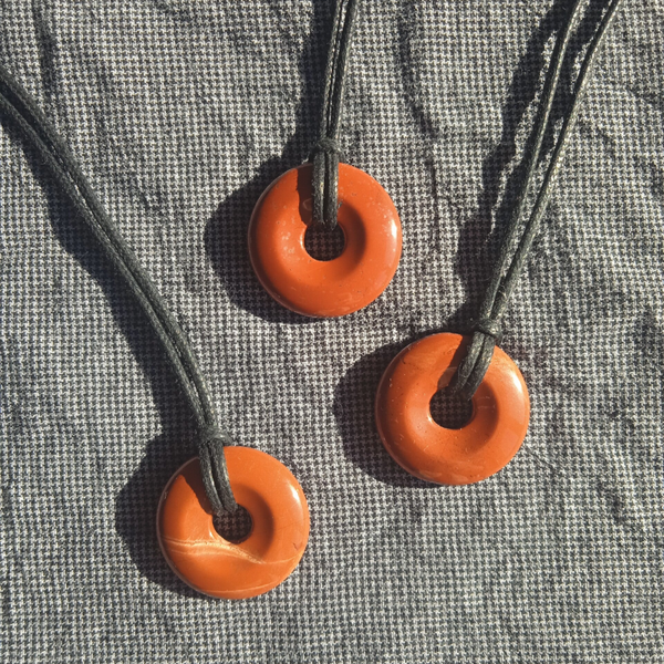 Doonut Jaspe Rouge 30mm