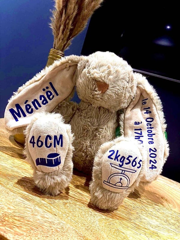 Doudou personnalisable