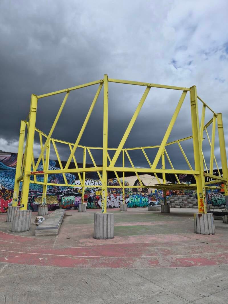 Ring, ontworpen door architectuurcollectief Piovenefabi voor het Horst Festival in het Asiat Park te Vilvoorde