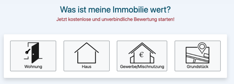 Bewerten Sie jetzt Ihre Immobilie online