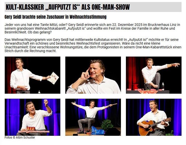 Gery Seidl, Albin Schuster, Kabarett,  