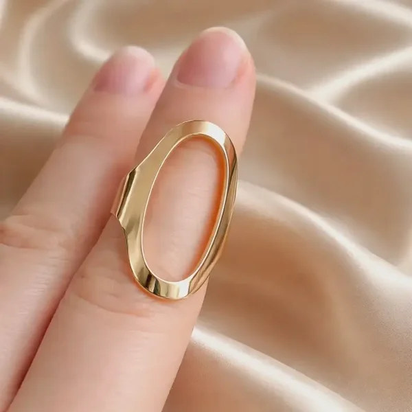 Stainless Steel Gold Ring Hoop Ring Jewelry