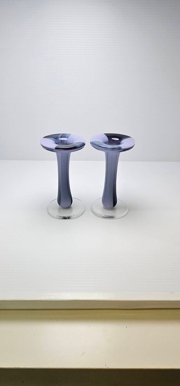 Purple and lavender candlesticks
