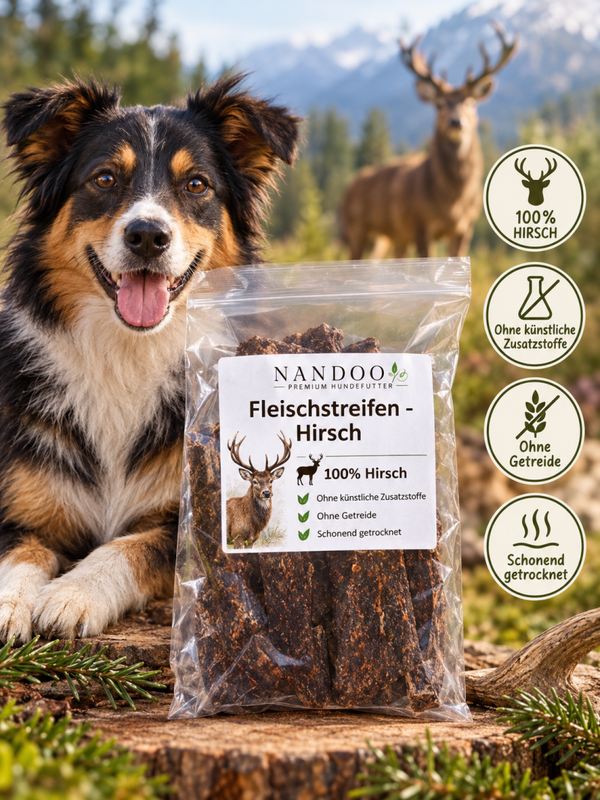 Kaustreifen Hirsch 250g