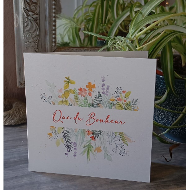 Carte voeux "Que du bonheur"