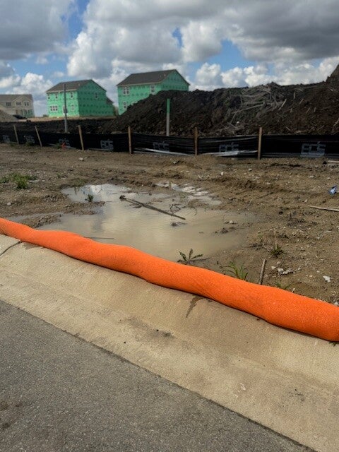 Orange Siltworm Filter Sock