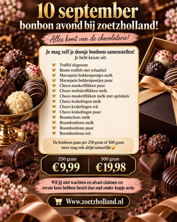 Bonbon avond 10 sept 250 gram