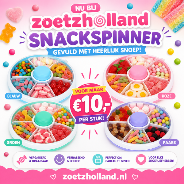 Snackspinner gevuld met snoep