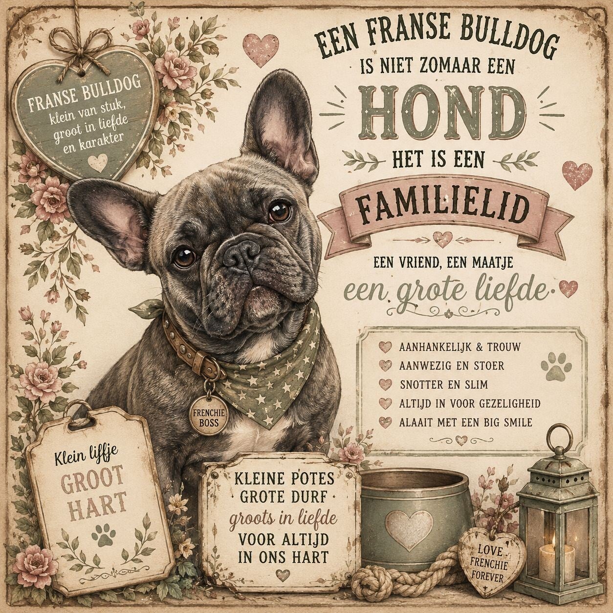 Tegel Franse Bulldog