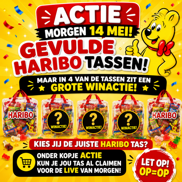 Haribo gevulde tassen!
