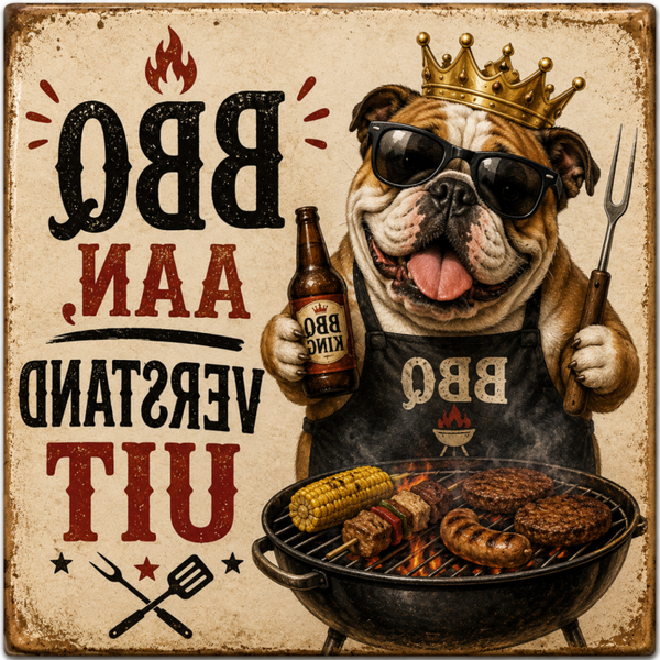 Tegel BBQ Engelse bulldog