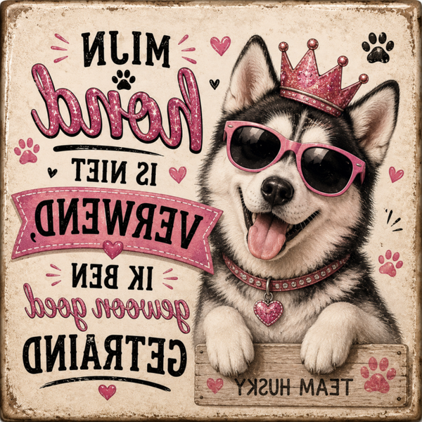 Tegel Husky roze