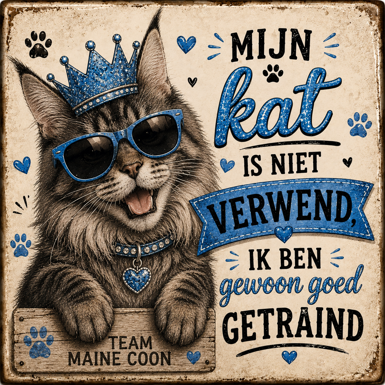 Tegel Maine Coon Blauw