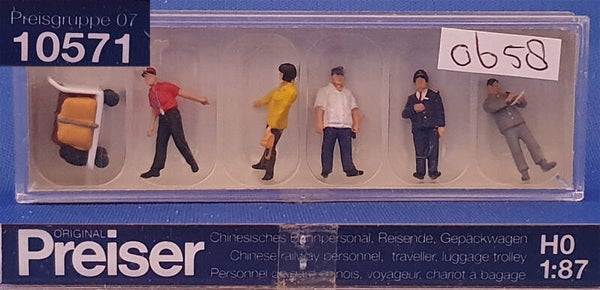 Preiser 10571 - Chinees spoorwegpersoneel (0658)