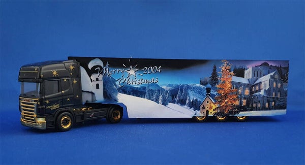 Herpa 150620 - Scania R TL Koffer-Sattelzug - "Weihnachten 2004"