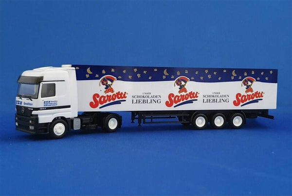 Herpa 186490 - MB Actros Kühl Koffer-SZ - "Sarotti / TTS Spedition" (