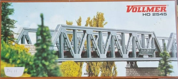 Vollmer 42545 - stalen brug recht enkel spoor