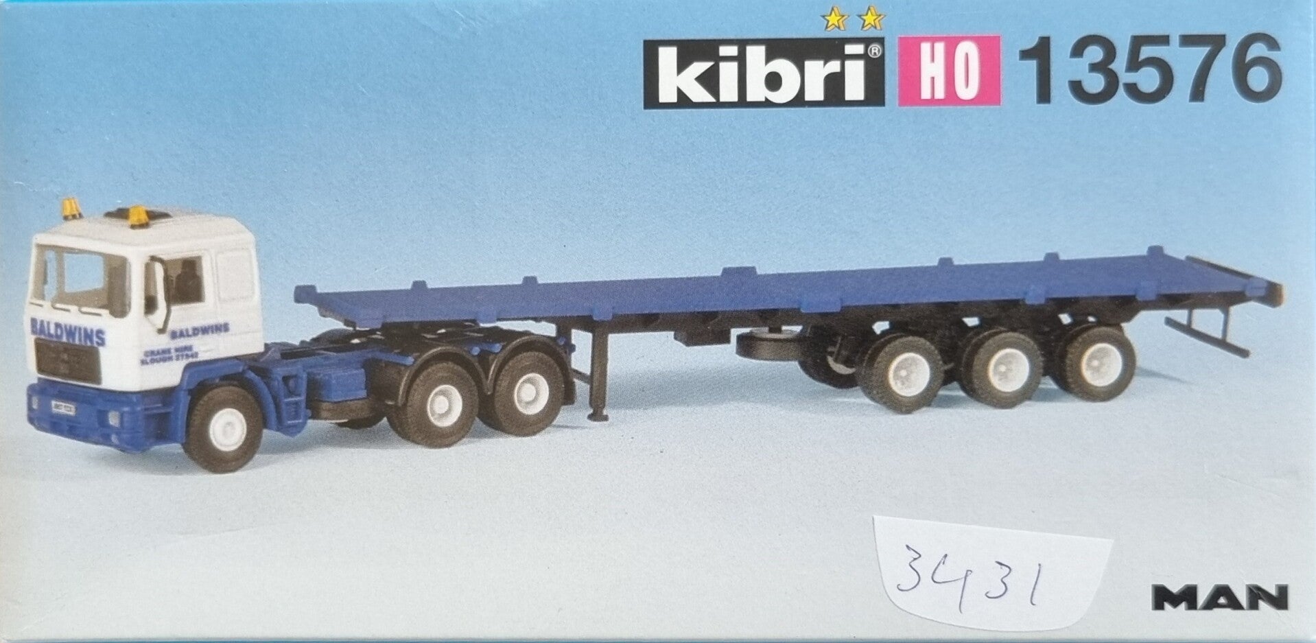 Kibri 13576 - MAN met containeroplegger