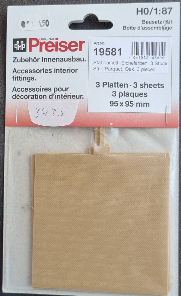 Preiser 19581 - Strip parket eiken kleuren