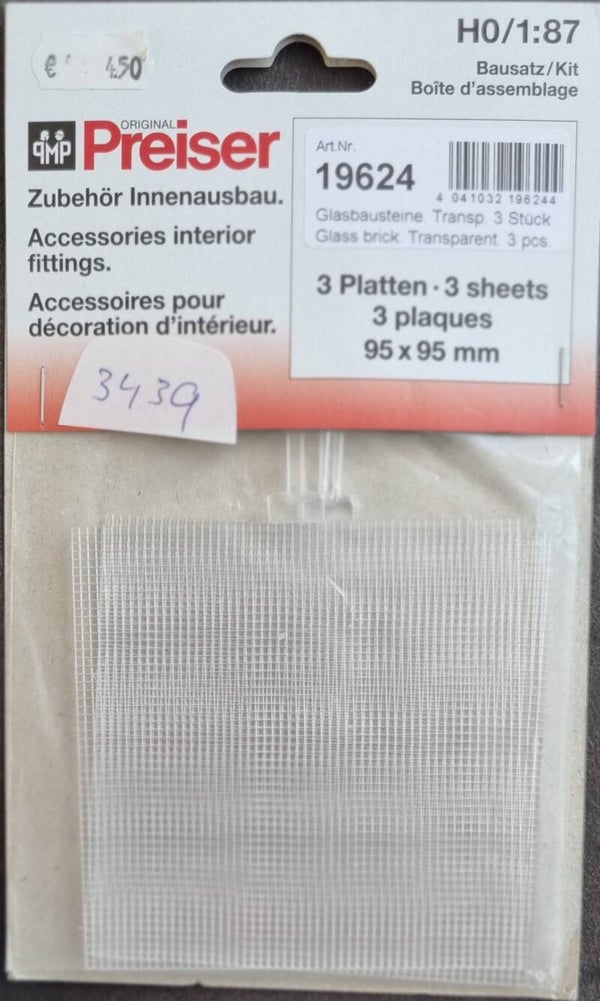 Preiser 19624 - Transparante glazen blokken